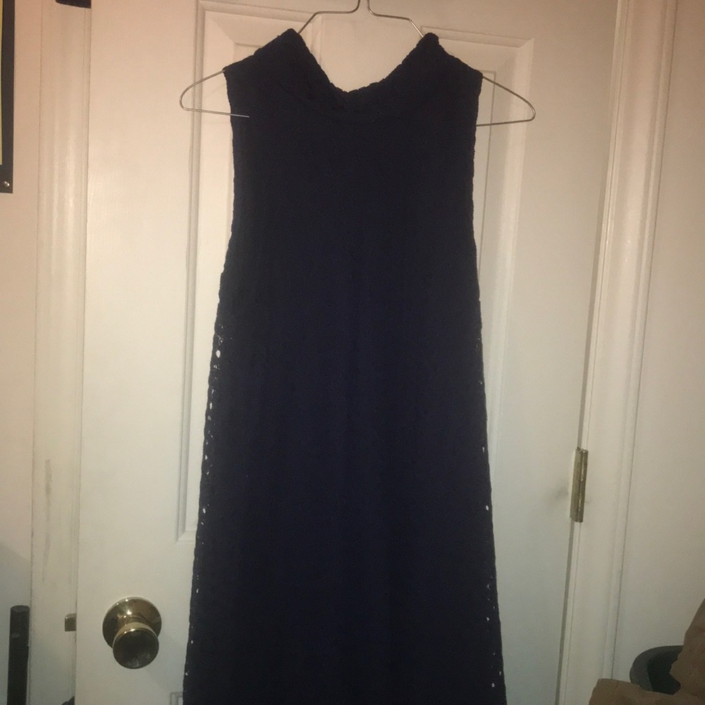 Navy/purple dress